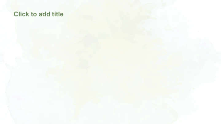 绿色清新插画风格教育培训PPT主题