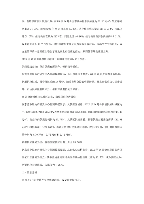 房地产市场分析报告