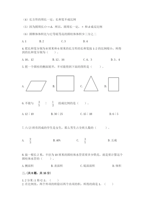 青岛版小升初数学模拟试卷（全优）.docx