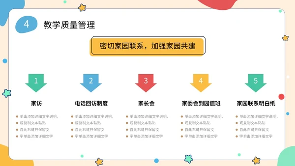 简约形状可爱活泼卡通学生幼儿园工作汇报PPT工作总结