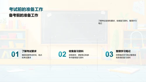 考试备战技巧PPT模板