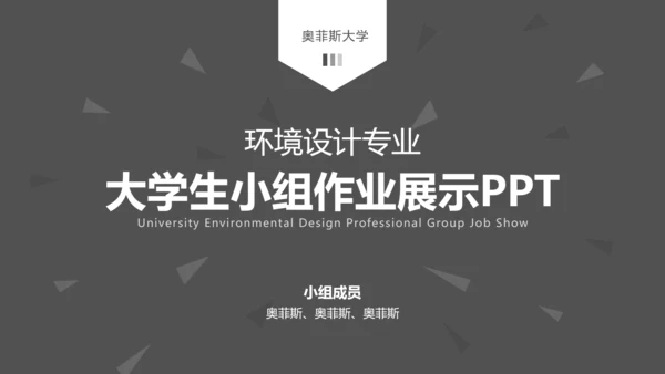 简约风大学生小组作业成果展示