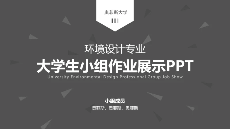 简约风大学生小组作业成果展示
