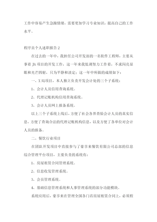 程序员个人述职报告(14篇).docx