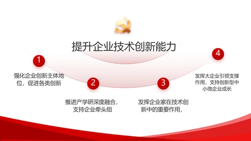 红色简约党建政府汇报工作动态PPT