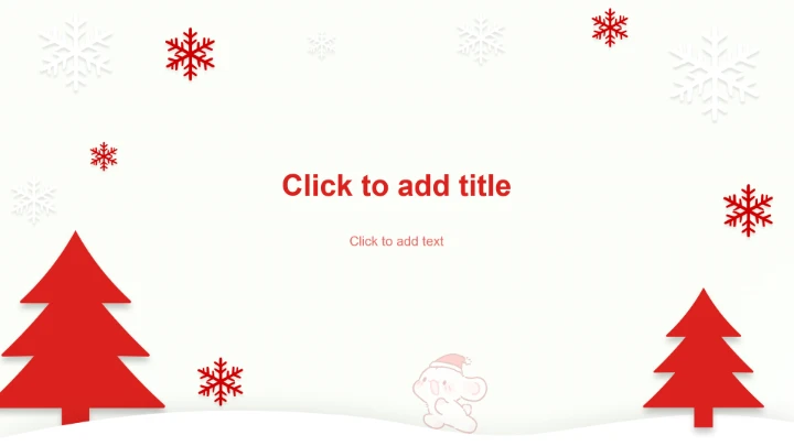 红色简约风眠眠兔圣诞活动策划PPT主题
