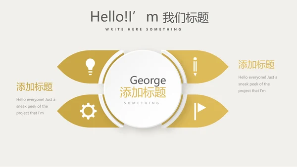 金色简约餐厅介绍动态PPT