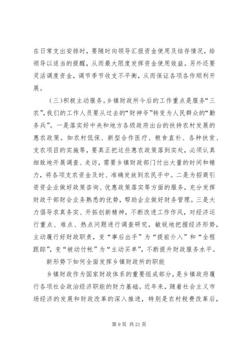 乡镇财政所主要职责.docx