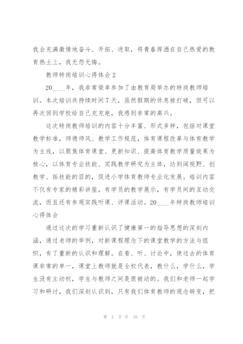 教师特岗培训心得体会5篇.docx