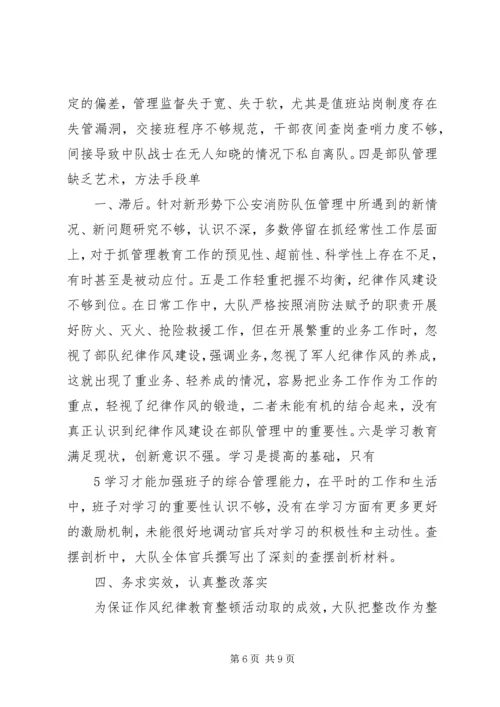 全市消防部队作风纪律整顿活动 (2).docx