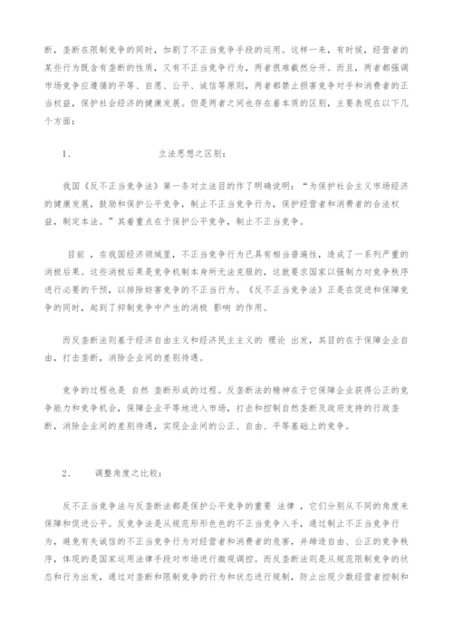 反不正当竞争法与反垄断法理论之比较研究-1.docx