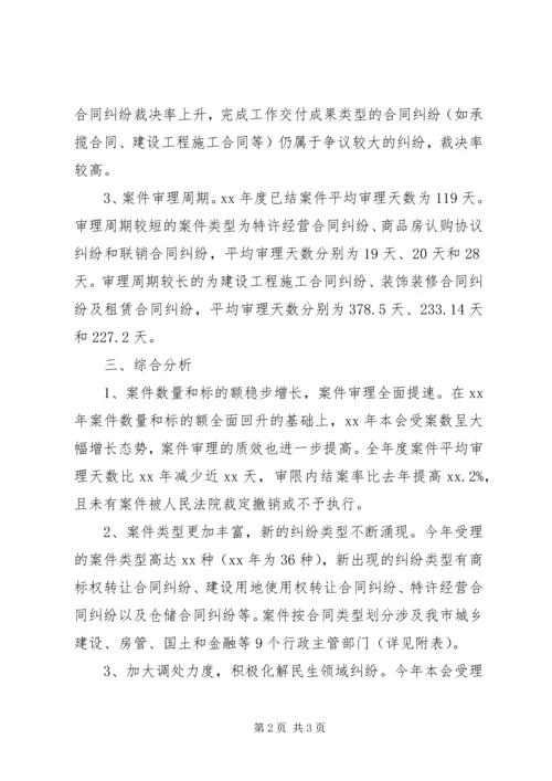 仲裁委员会某年度案件办理情况报告.docx