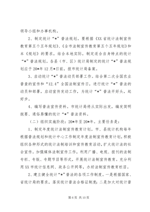 统计法制宣传计划.docx