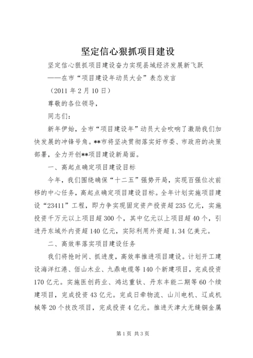 坚定信心狠抓项目建设.docx