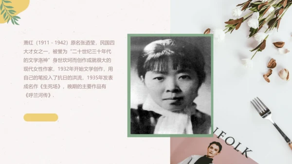 3 短诗五首 萧红墓畔口占 课件