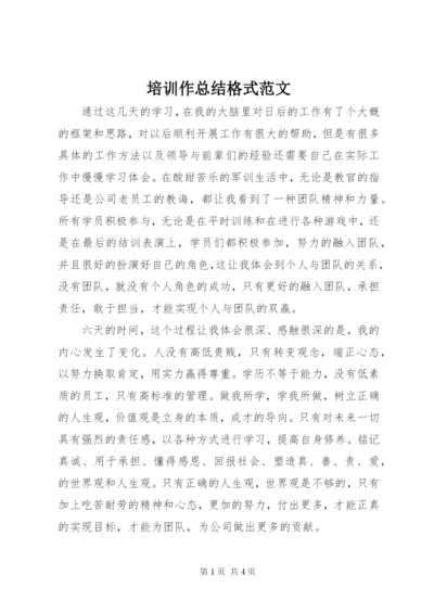 培训作总结格式范文.docx