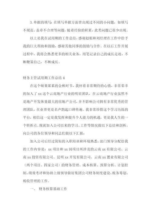 财务主管试用期工作总结.docx