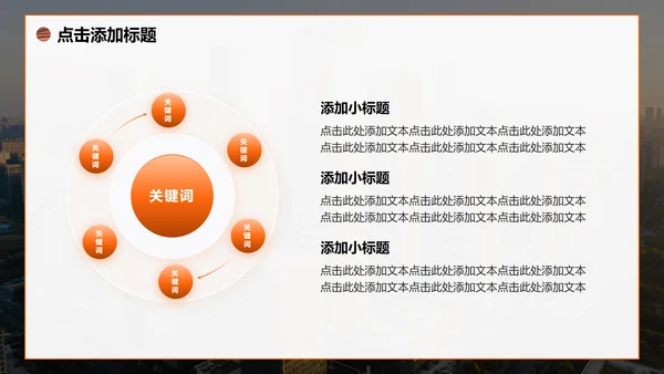 橙黄色商务风大学生创新创业计划书PPT模板