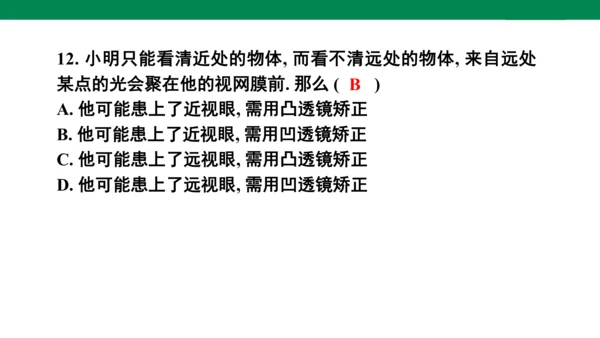 人教版八年级上册物理全章复习训练：5.6 章末综合（19页ppt）