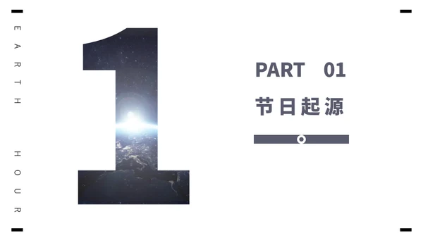 保护地球1小时全球视野通用PPT模板