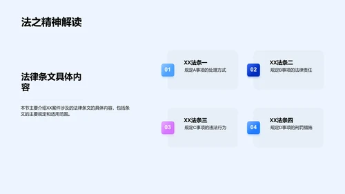 案例法律解读PPT模板