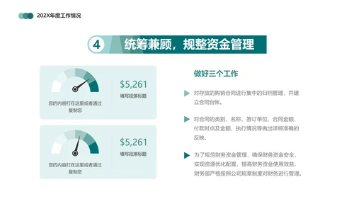 财务报表，财务年终总结PPT模板