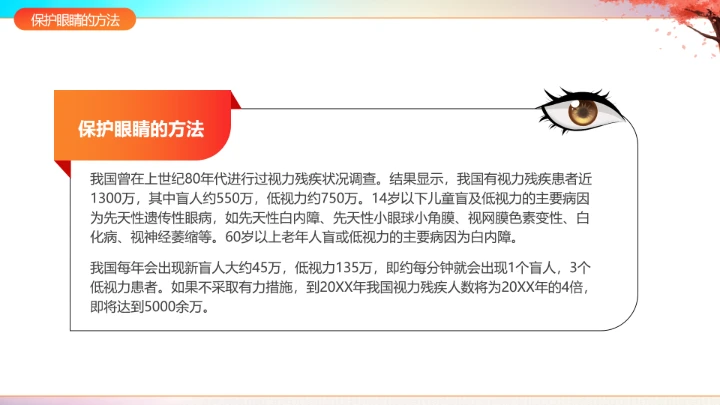 国际盲人节主题科普宣传PPT