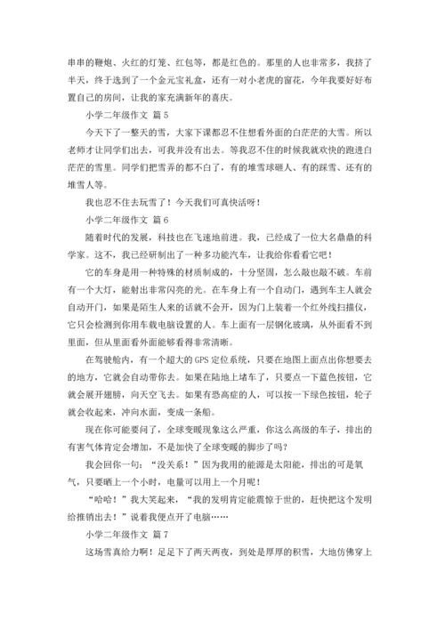有关小学二年级作文锦集9篇.docx