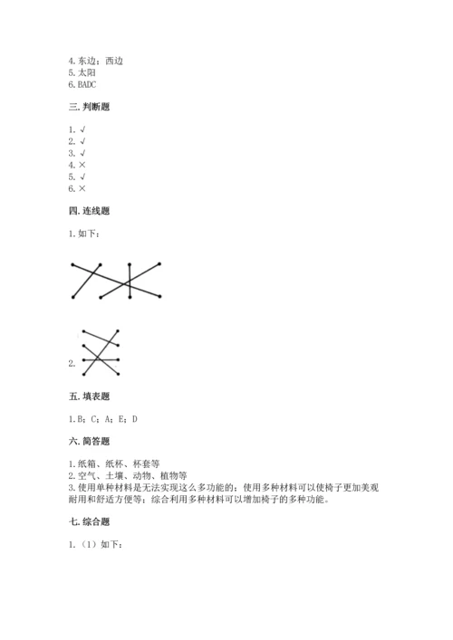 教科版二年级上册科学期末测试卷精品（模拟题）.docx