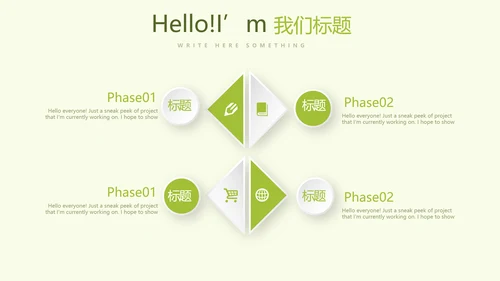 绿色小清新春季护肤宣传动态PPT