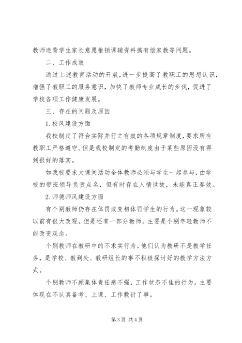 小学党支部开展“作风建设深化年”活动汇报材料.docx