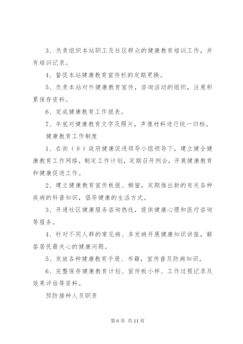 社区卫生服务站各种制度(精).docx