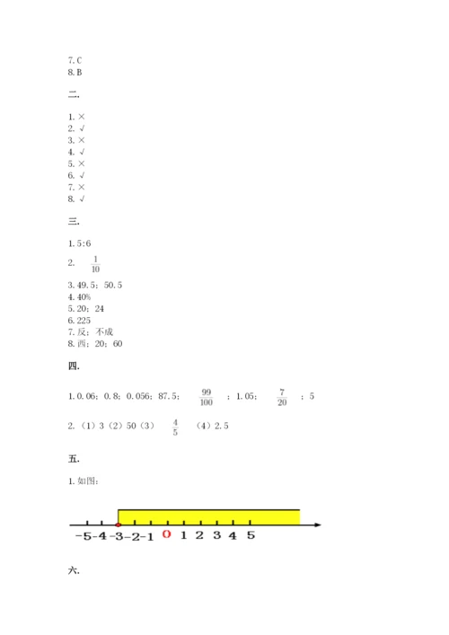 河南省【小升初】2023年小升初数学试卷含答案（基础题）.docx