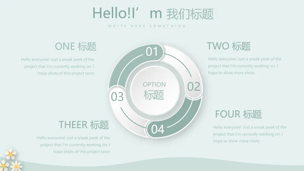 绿色简约风护士长述职报告动态PPT