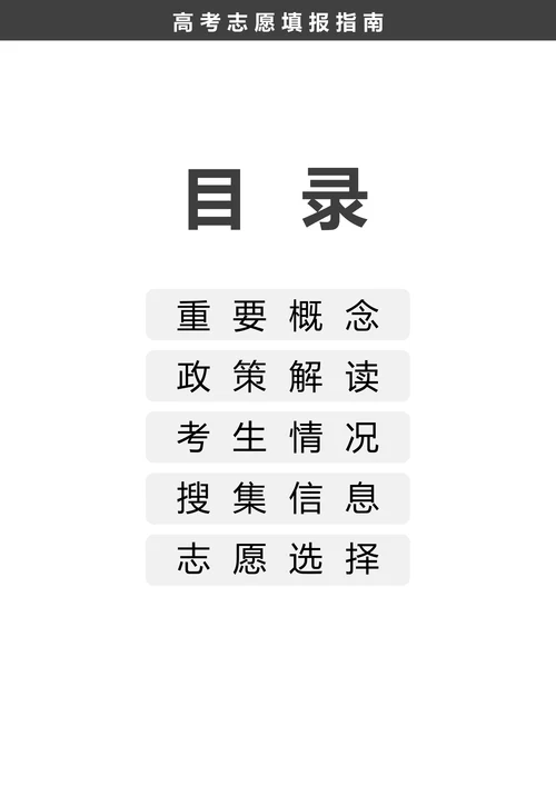202X高考志愿填报指南手册