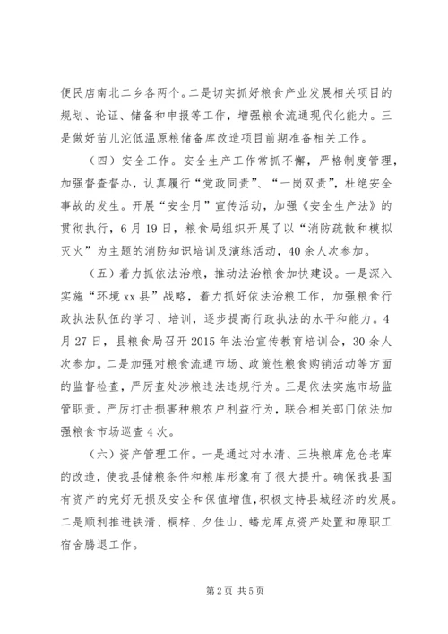 粮食局上半年工作总结及下半年工作计划.docx