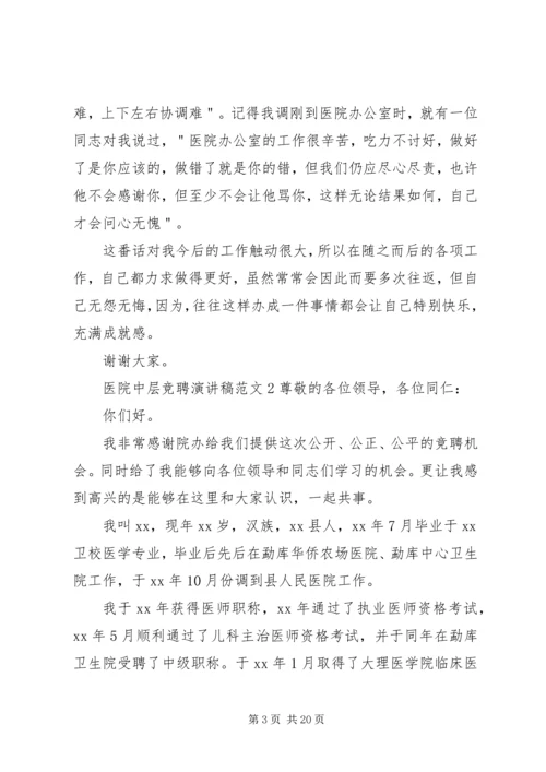 医院中层竞聘演讲稿.docx