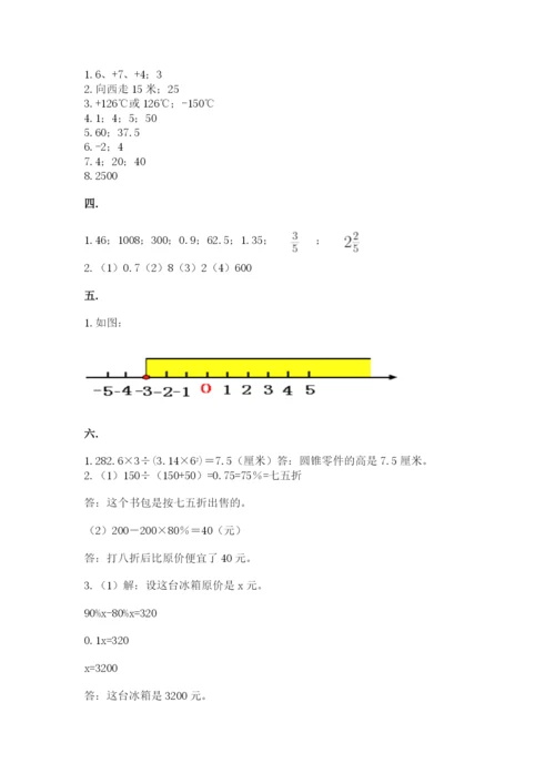 西师大版小升初数学模拟试卷【夺冠系列】.docx