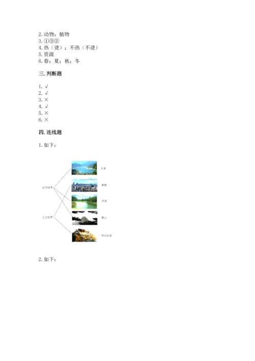 教科版二年级上册科学期末测试卷带答案ab卷.docx