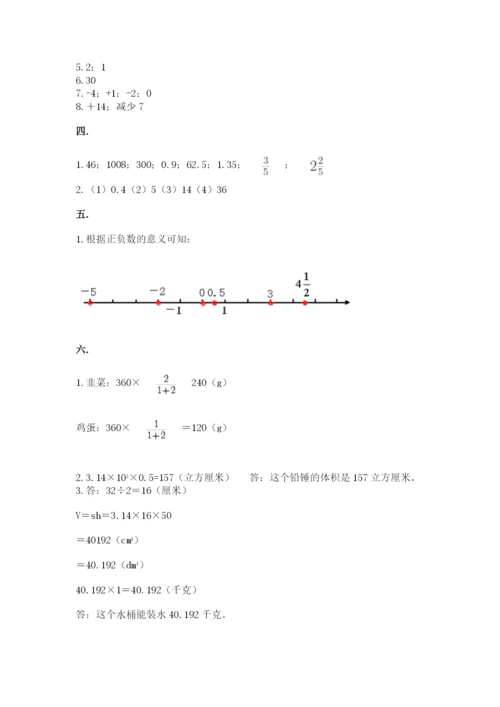 河南省【小升初】2023年小升初数学试卷附答案【精练】.docx