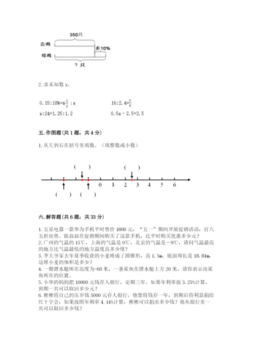 宾阳县六年级下册数学期末测试卷a4版.docx