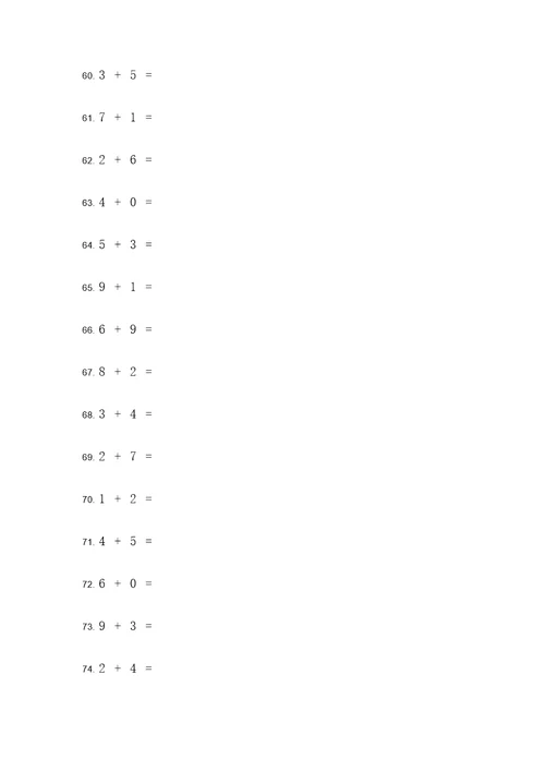 学前班应用题大全加法题