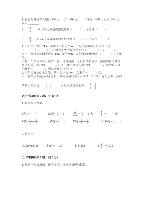 冀教版六年级下册数学 期末检测卷附答案【名师推荐】.docx
