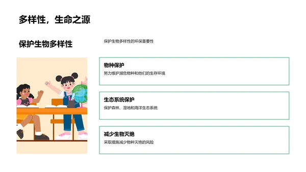 我行我素环保行动PPT模板