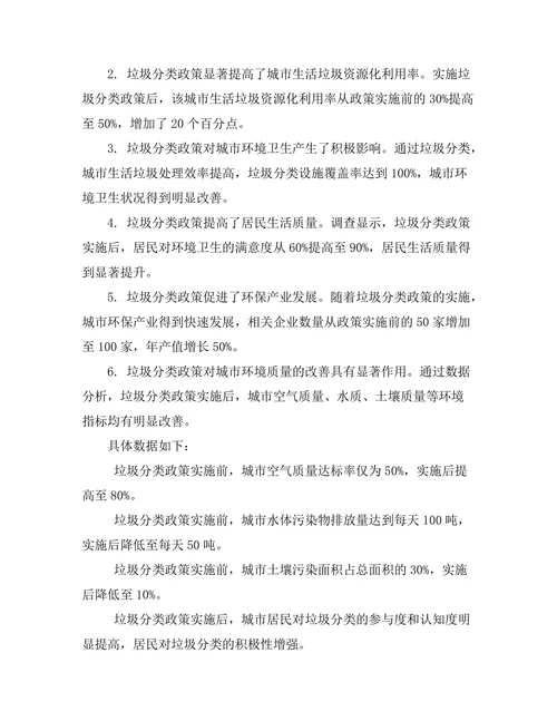 垃圾分类对城市环境改善的作用分析