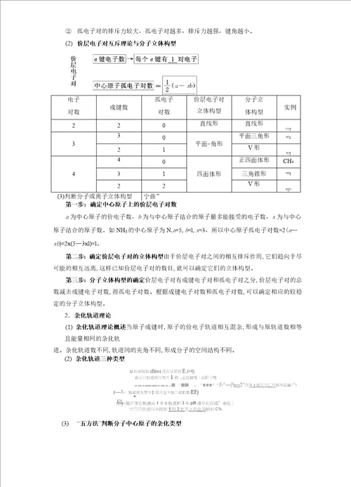 高中化学一轮复习物质结构与性质分子结构与性质