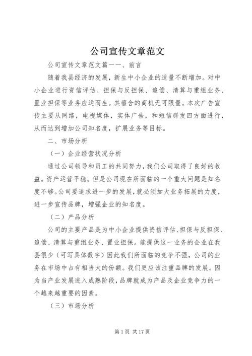 公司宣传文章范文.docx