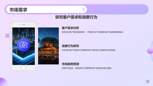 紫色渐变风IT互联网科技商业计划书PPT模板