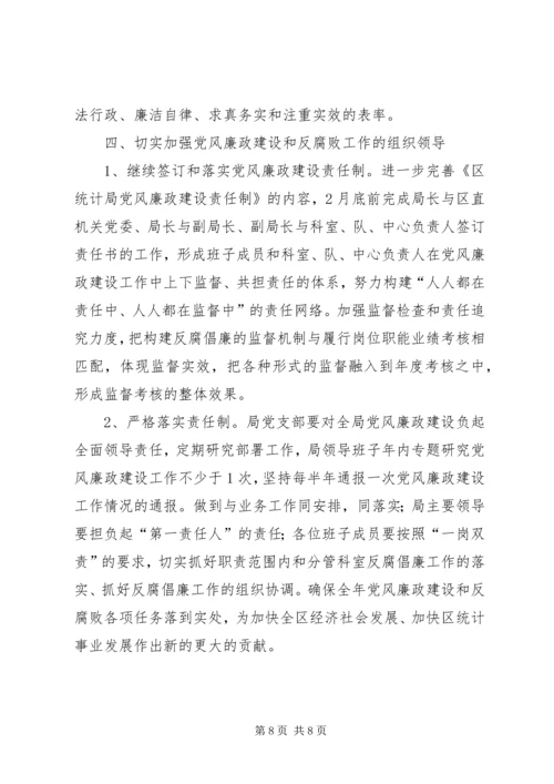 统计局党风廉政建设工作计划.docx