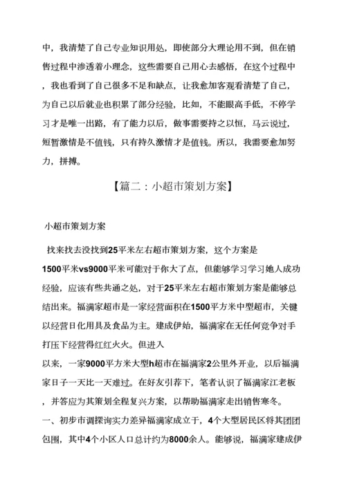 小超市活动专业策划专项方案.docx